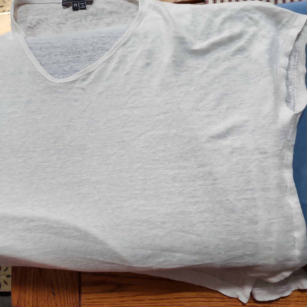 Vince White Crop Top